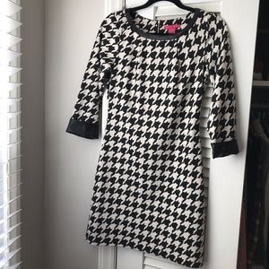 Dress with Leather Accents